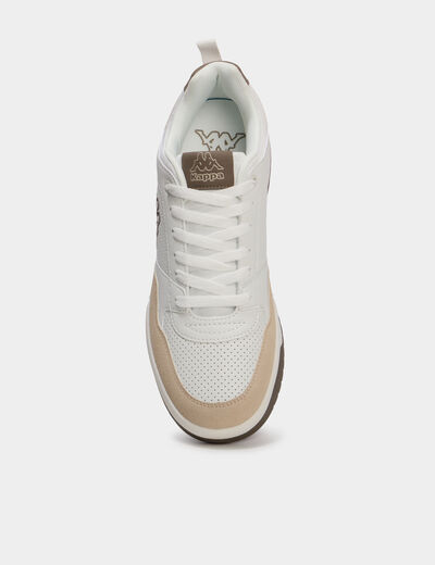 Tennis basses &agrave; lacets Kappa sable homme