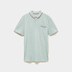 Polo manches courtes coupe droite vert pastel homme