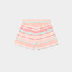 Short fluide taille smockée blanc bébé fille