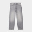 Jeans baggy 5 poches coton denim gris homme