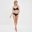 Soutien-gorge triangle microfibre noir femme