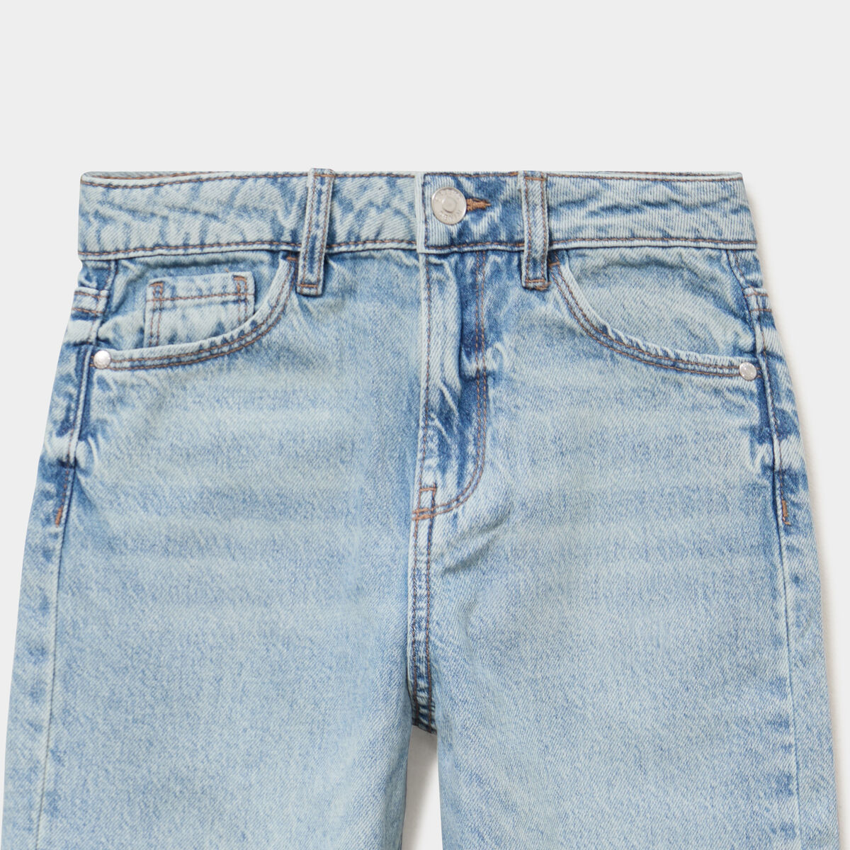 Jean regular 5 poches coton denim double stone fille