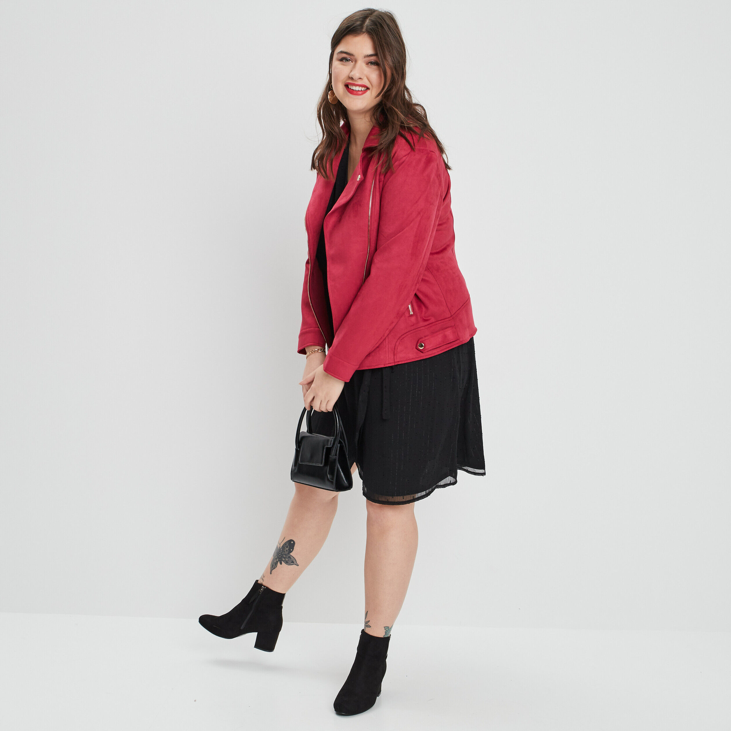Veste simili cuir femme online la halle