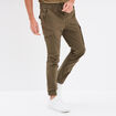 Pantalon cargo slim vert kaki homme