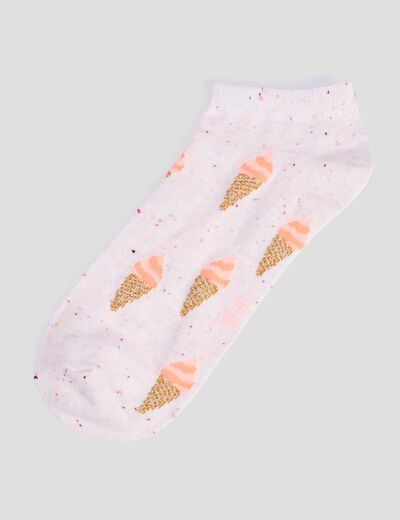 Lot 5 paires chaussettes multicolore femme