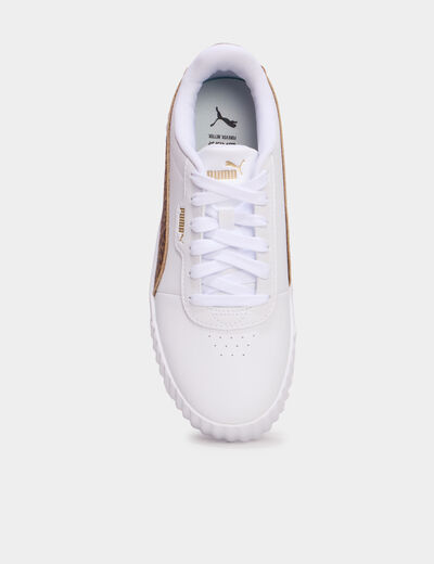 Baskets en cuir Puma Carina 3.0 marron femme