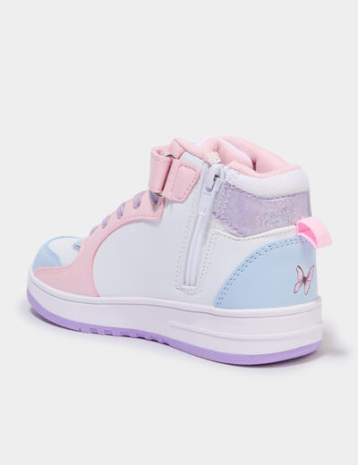 Baskets montantes Les Sisters multicolore fille