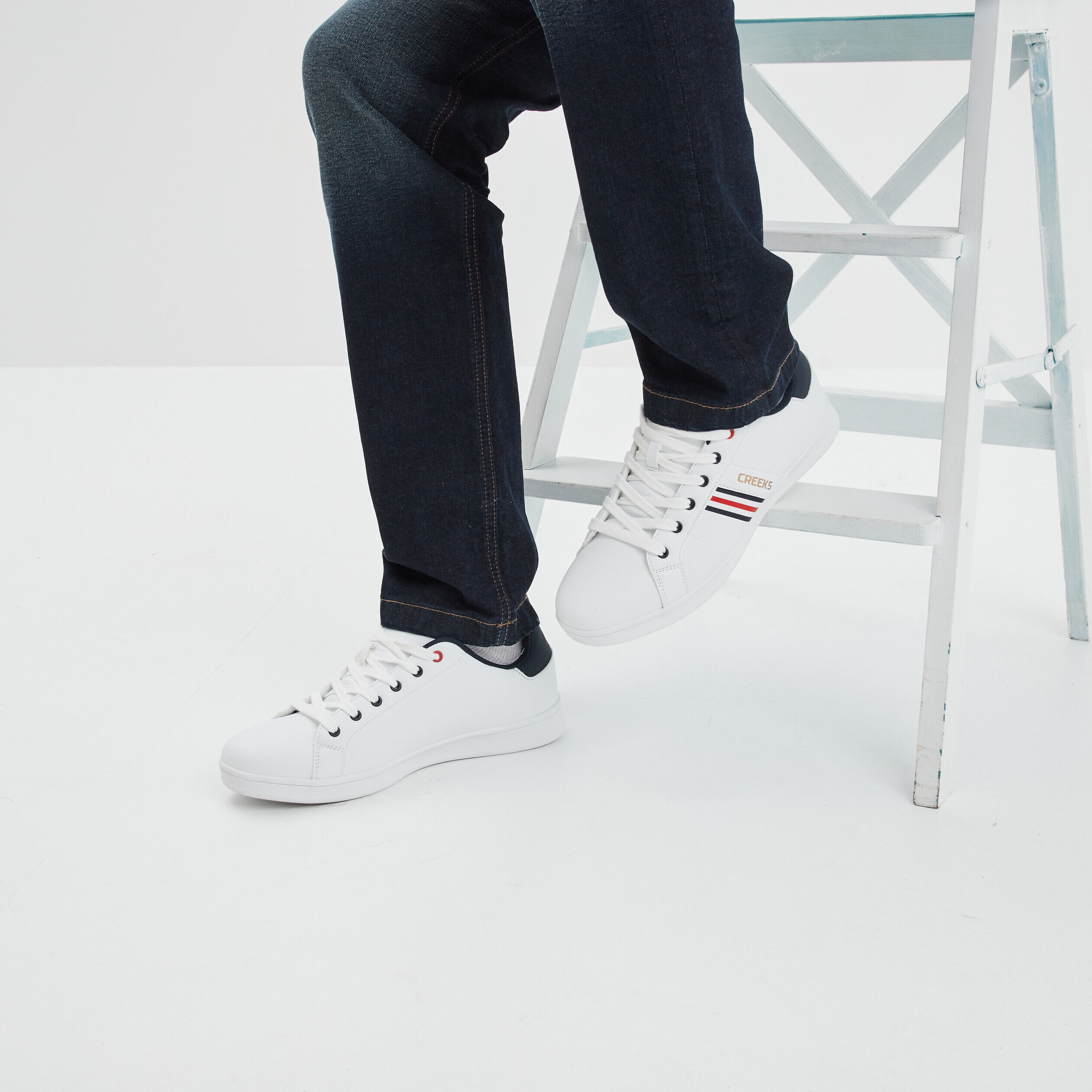 Tennis basses à lacets Creeks Tanix blanc homme CREEKS