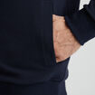Gilet manches longues zippé bleu marine homme