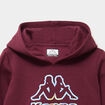 Sweat hoodie 1 poche Kappa bordeaux fille
