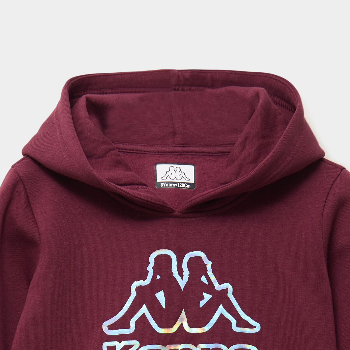 Sweat hoodie 1 poche Kappa bordeaux fille