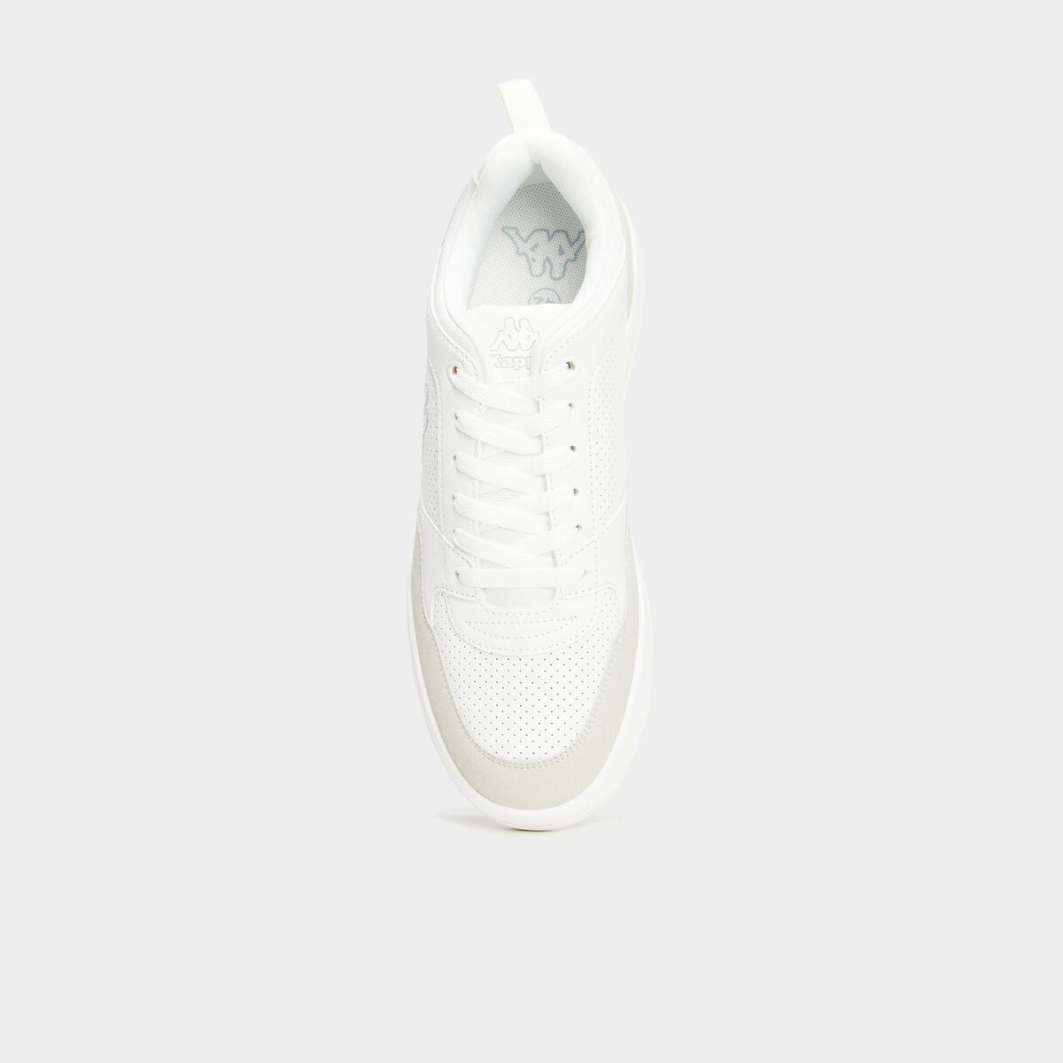 Tennis basses &agrave; lacets Kappa blanc homme
