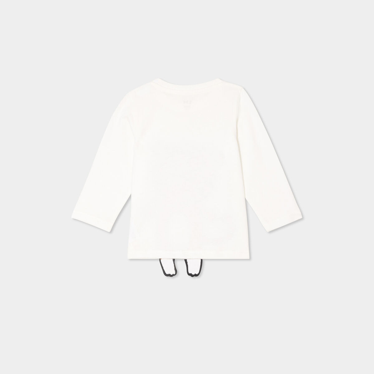T-shirt manches longues coton blanc bébé garçon