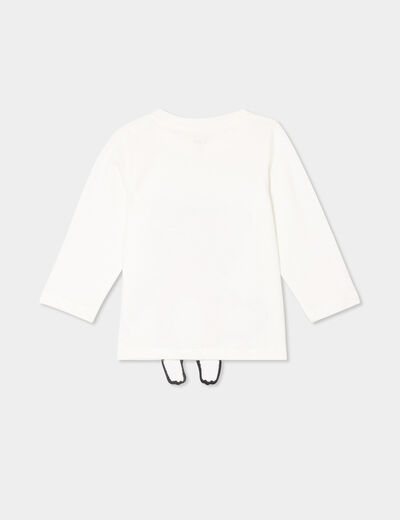 T-shirt manches longues coton blanc bébé garçon
