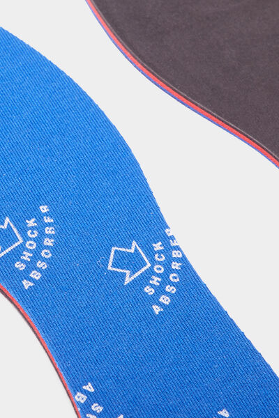 Semelles sport m&eacute;moire de forme Tawata bleu mixte