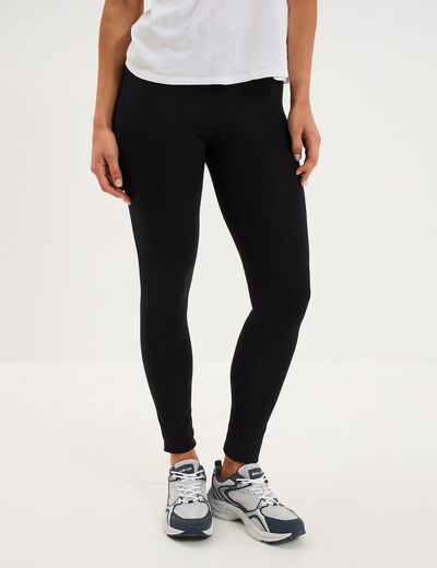 Legging taille &eacute;lastiqu&eacute;e noir femme