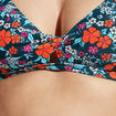 Haut de maillot de bain triangle bleu pétrole femme