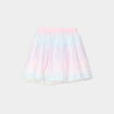 Jupe courte résille à sequins multicolore fille