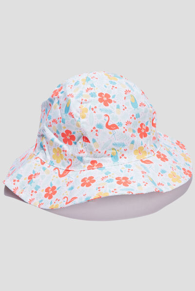 Chapeau blanc bébé fille