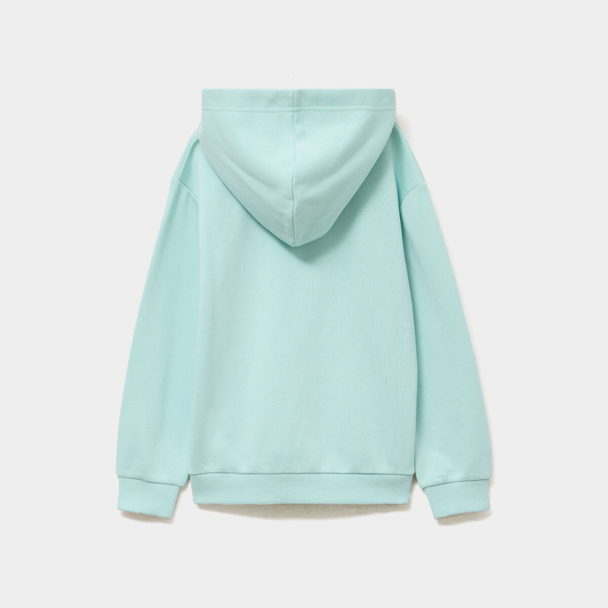 Sweat hoodie 1 poche manches longues vert pastel fille