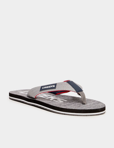 Tongs de plage gris homme