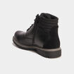 Bottines montantes crant&eacute;es zipp&eacute;es noir homme