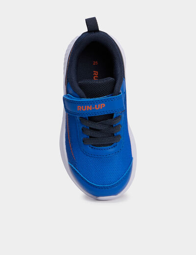 Baskets running &agrave; scratchs orange fluo gar&ccedil;on