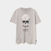 T-shirt col rond manches courtes coton gris homme