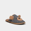Chaussons mules gris homme