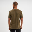 T-shirt &agrave; manches courtes col rond coton vert kaki homme