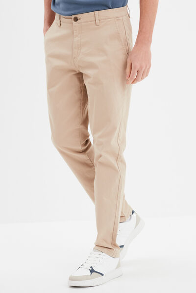 Pantalon chino sable homme