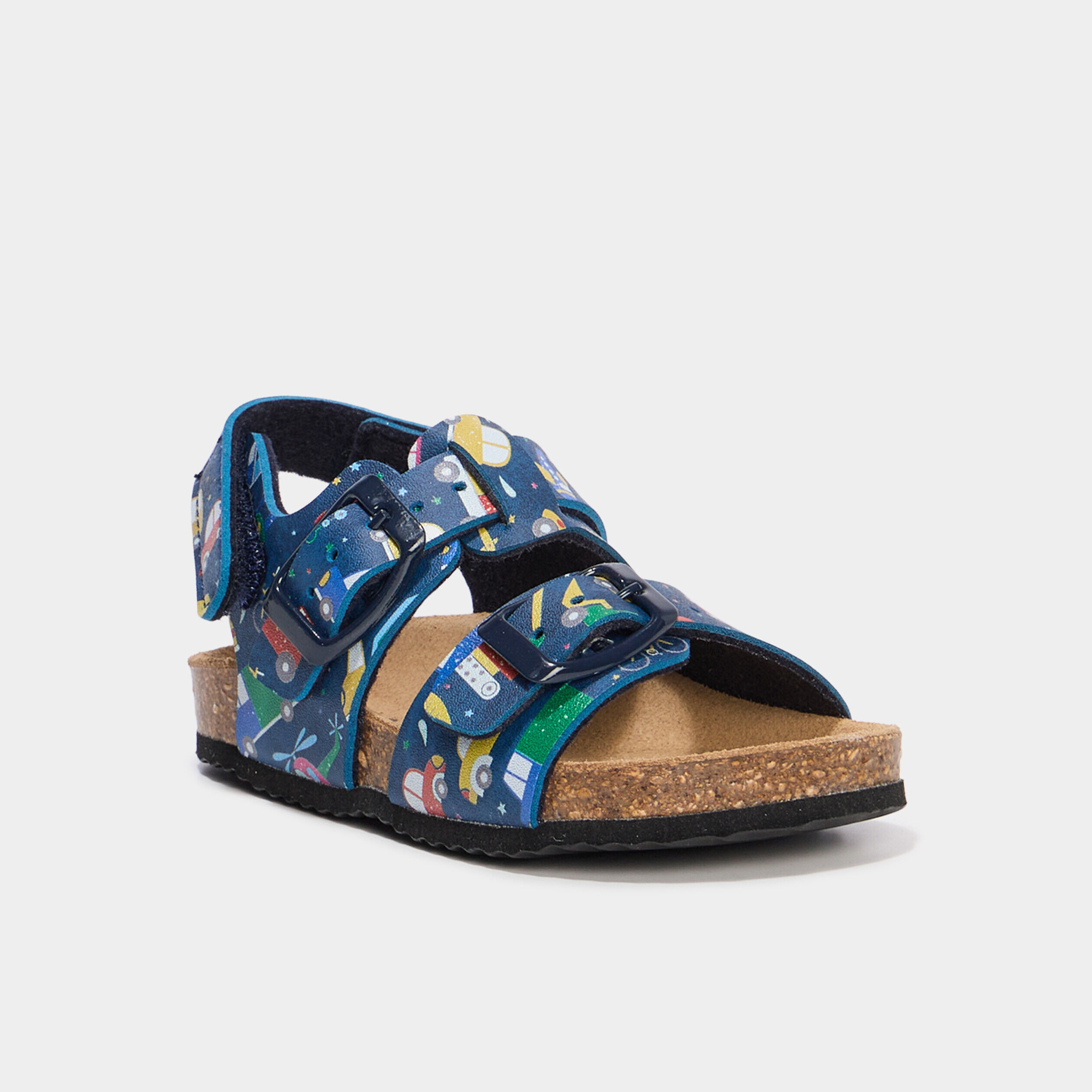 Sandales à boucles bleu marine bébé garçon LH