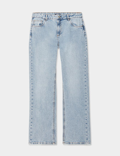 Jeans large taille basse coton Creeks denim triple stone femme