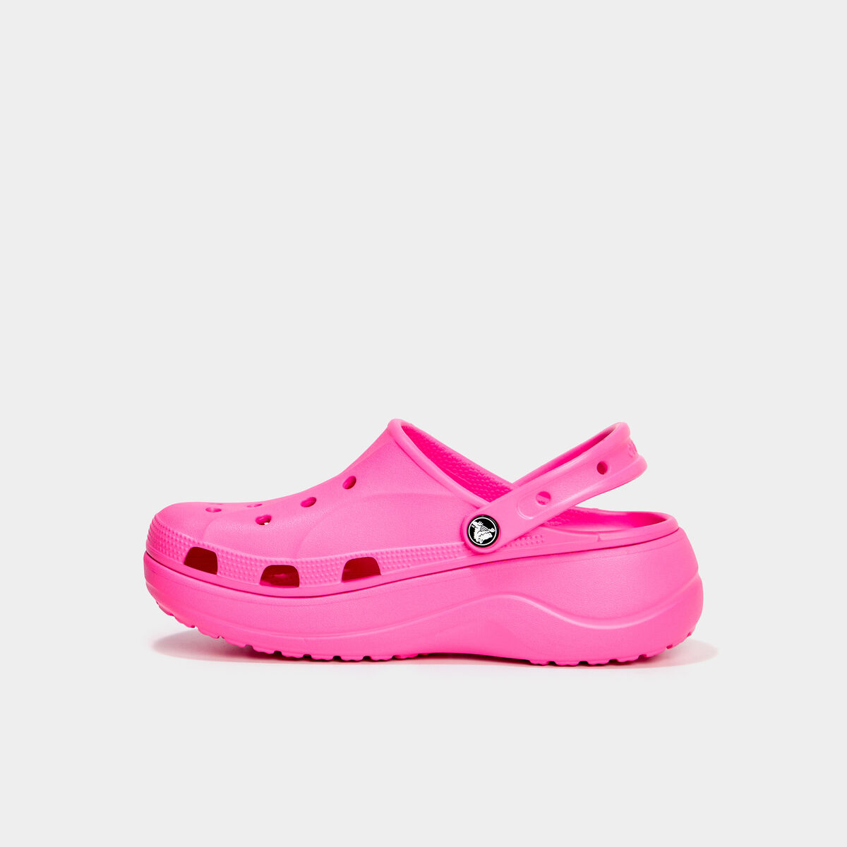 Sabots plateformes Crocs rose femme