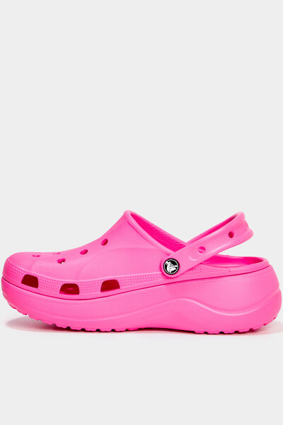 Sabots plateformes Crocs rose femme