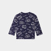 T-shirt manches longues coton bleu marine bébé garçon