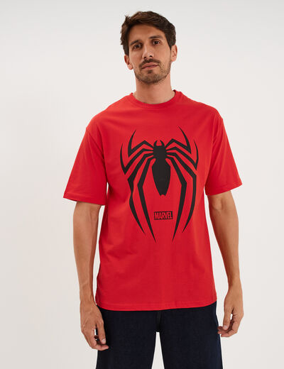 T-shirt &agrave; manches courtes Spider-Man rouge homme
