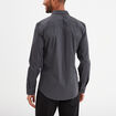 Chemise stretch manches longues gris homme
