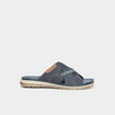 Mules brides croisées bleu homme