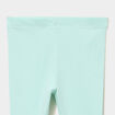 Legging uni en coton bleu turquoise b&eacute;b&eacute; fille