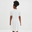 Robe patineuse broderie anglaise blanc femme