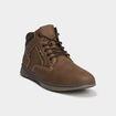 Bottines montantes &agrave; lacets marron clair homme