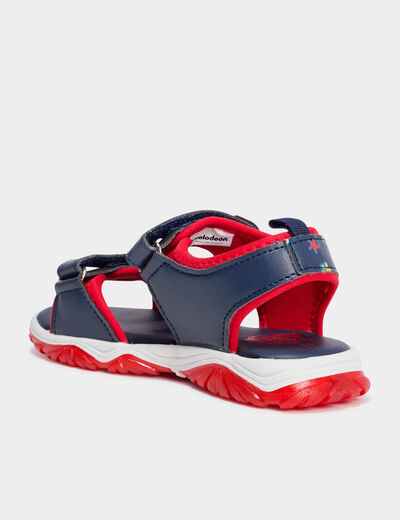 Sandales semelles lumineuses Paw Patrol bleu marine garçon