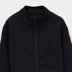 Gilet de sport zipp&eacute; col camionneur noir fille