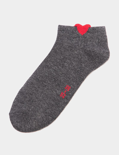 Lot 5 paires chaussettes invisibles multicolore femme