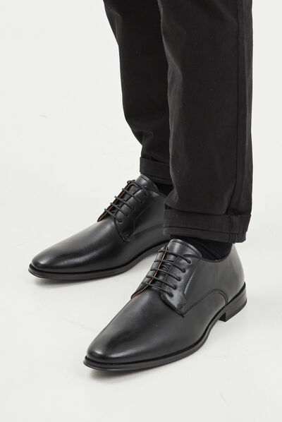 Derbies à lacets noir homme
