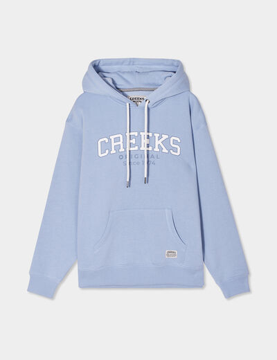Sweat à capuche hoodie Creeks Original bleu clair femme