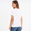 T-shirt F&ecirc;te des m&egrave;res &agrave; message coton blanc femme