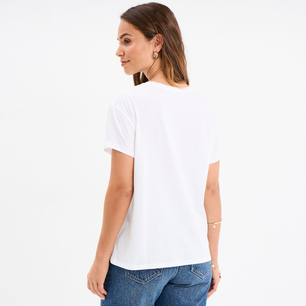 T-shirt F&ecirc;te des m&egrave;res &agrave; message coton blanc femme