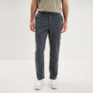 Pantalon chino droit confort vert fonc&eacute; homme